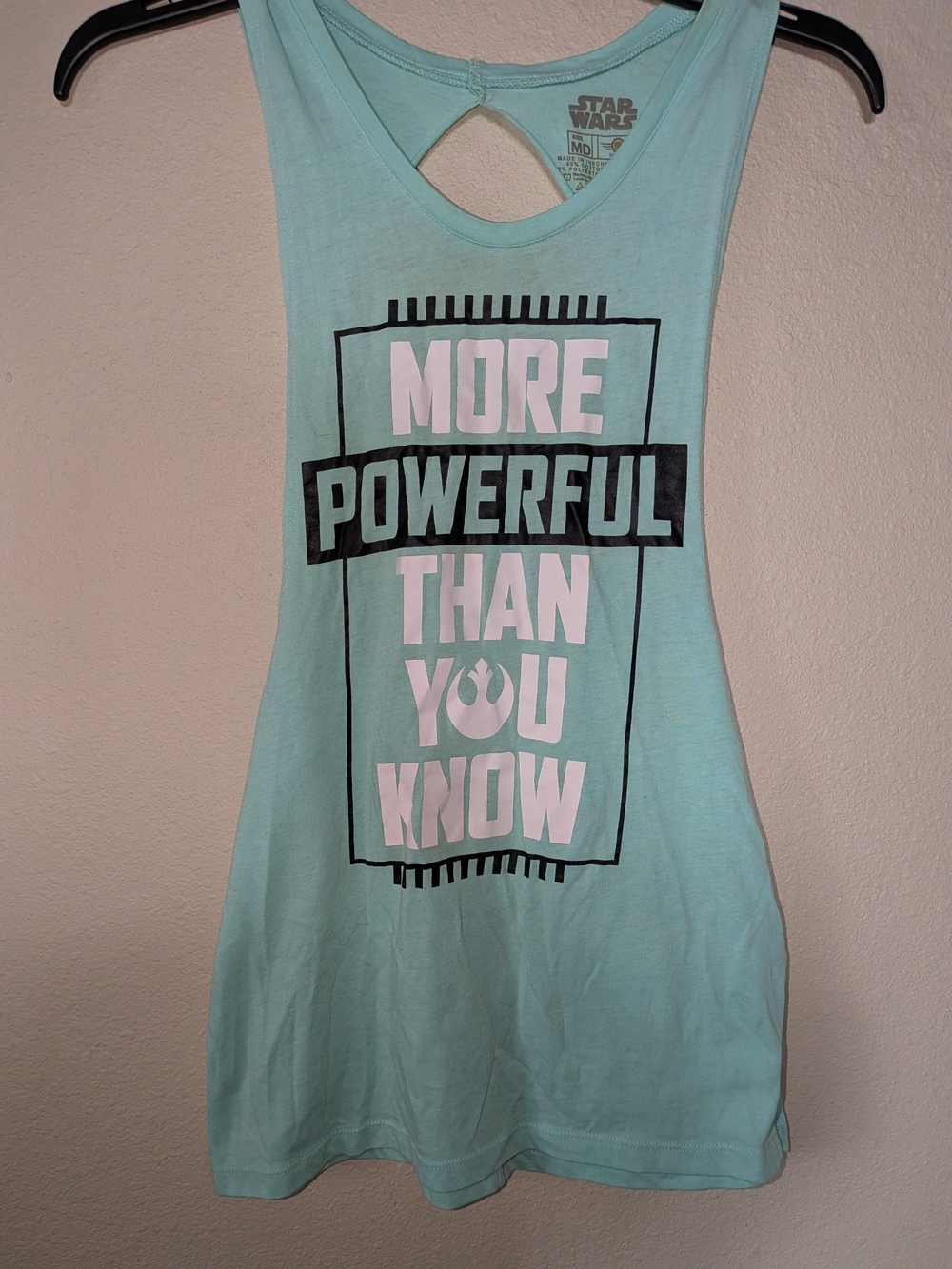 Star Wars Women’s Mint Graphic Tank - "More Powerful Than You Know"